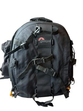 Black Camera Backpack - Men Bags